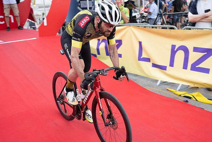 Jack Burke (CAN, Arbö Headstart on Fahrrad) Prolog, Linz Hauptplatz - Schlossberg, Int. Raiffeisen Oberösterreich Rundfahrt UCI Kat. 2.2