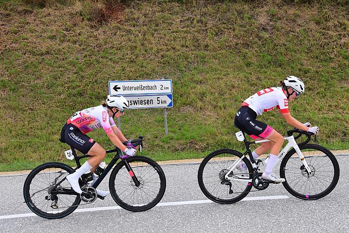 Siegerin Lydia Ventker (GER, RSG Team Cookina ARBÖ ASKÖ Graz/ RSV Gütersloh 1931 e.V), Amelie Cooper (GBR, Union Raiffeisen Radteam Tirol), Damen Elite, U23, Cycling League Austria Radliga, Mühlviertler Hügelwelt Classic Elite Damen, Königswiesen, OÖ