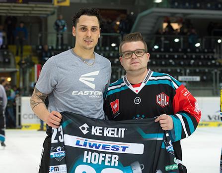 Fabio Hofer (EHC Liwest Black Wings Linz), EHC Liwest Black Wings Linz vs EC KAC