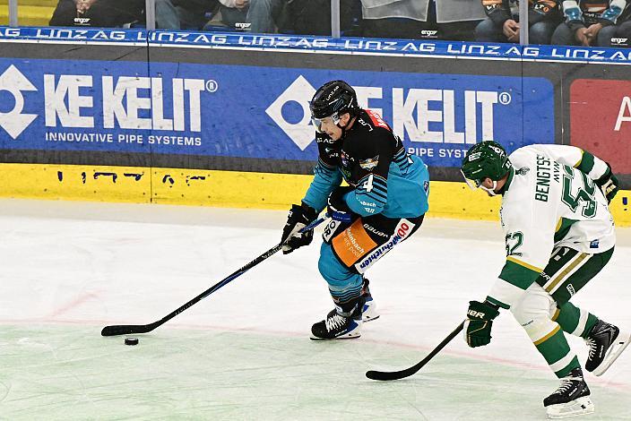 Ryan MacKinnon (Steinbach Black Wings Linz), 17. Runde ICE, Steinbach Black Wings Linz vs Team Ferencvarosi Torna Club FTC-Telekom (HUN), Linz AG Eisarena 