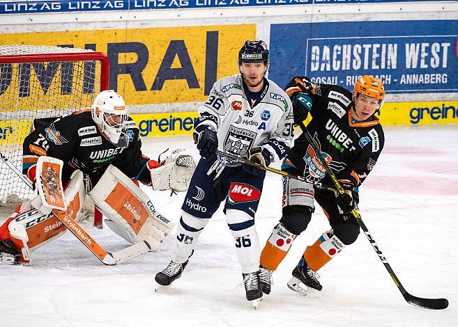 Tormann David Kickert (Steinbach Black Wings 1992),  Black Wings Linz vs Hydro Fehervar AV 19,  Eishockey, Bet at Home ICE Hockey League
