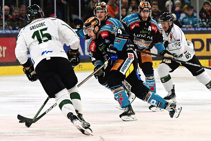 Nico Feldner (Steinbach Black Wings Linz) Win2Day ICE Hockey League,  Steinbach Black Wings Linz vs Olimpija Ljubljana,  Linz AG Eisarena 