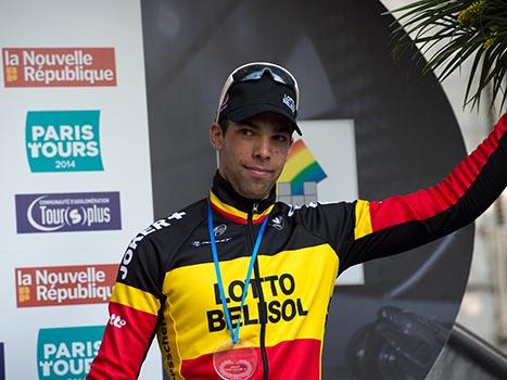 3. Platz Jens Debusschere, Team Lotto Belisol, Radrennen, Paris - Tours