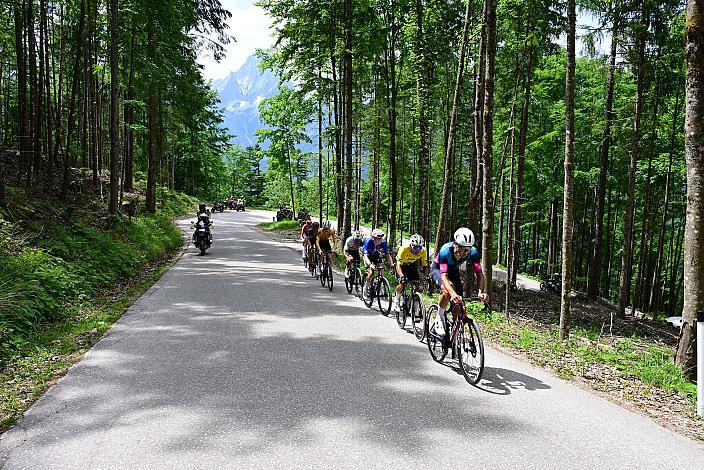 Anstieg zur Höss, Aaron Dockx (BEL, Alpecin-Deceuninck Development Team), Edgar David Cadena (MEX, Petrolike),  Mattia Gaffuri (ITA, Swatt Club), Jannis Peter (GER, Team Vorarlberg), 4. Etappe St.Florian /Asten - Hinterstoder/Höss 15. Int. Raiffeisen OÖ-Radrundfahrt UCI Kat. 2.2
