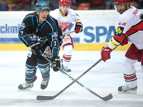 Brian Lebler, Linz,  HK Mountfield EHC Liwest Black Wings Linz vs HK Mountfield