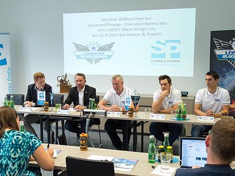v.l. Martin Liedl, Christian Perthaler, Trainer Robert Daum, Philipp Lukas, Daniel Oberkofler,