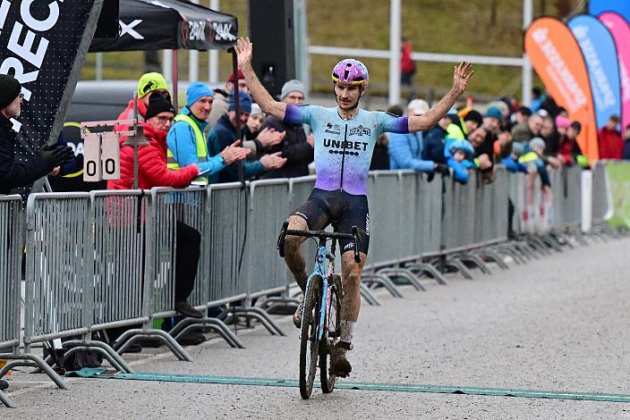 Sieger Lander Loockx (BEL, Unibet Tietema Rockets), 4.Radquerfeldein GP um das Sportzentrum Gunskirchen, Rad Cyclo Cross, 