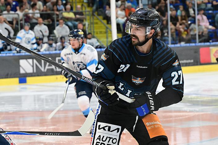 Shawn St.Amant (Steinbach Black Wings Linz),  Steinbach Black Wings Linz vs Bili Tygri Liberec (CZE) , Linz AG Eisarena 