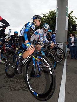 Patrick Konrad Team NetApp Endura, am Startort Benneval, bei Paris - Tours, Radrennen, Paris - Tours