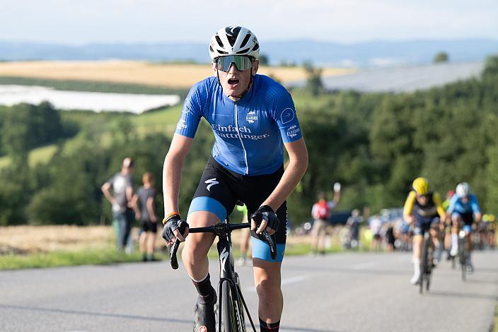 Adam Rafferty (IRL, Team 31 Jolly Cycles U19) im Punktetrikot, 1. B Etappe Traun - Marchtrenk, Int. OÖ Junioren Oberösterreich Rundfahrt