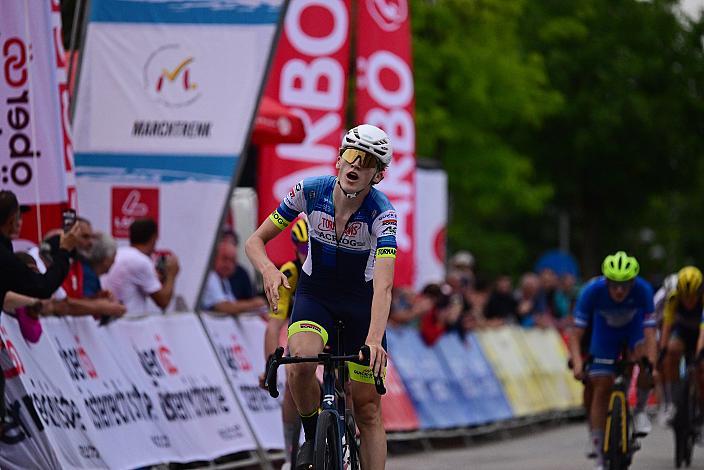 Sieger 1. Etappe Jasper Verbrugge (BEL, Acrog-Tormans), 50. OÖ Junioren Rundfahrt, 1. Etappe Marchtrenk - Marchtrenk