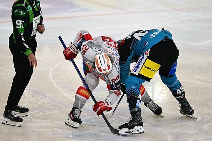Graham Knott (Steinbach Black Wings Linz), Mario Kempe (EC KAC) 41. Runde ICE, Steinbach Black Wings Linz vs EC KAC, Linz AG Eisarena 