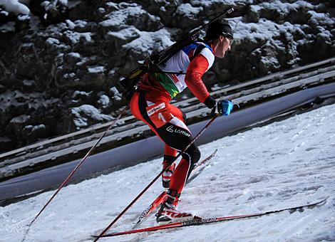 #1-2 Friedrich Pinter, der 2. Laeufer fuer Team Austria.