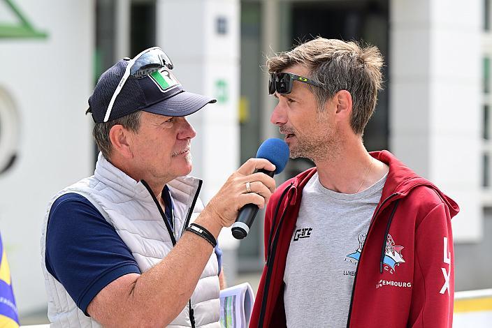 Walter Ameshofer (LRV OÖ Vize Präsident), Fränk Schleck (Luxemburg) Ybbsitz - Hochkar,,  4. Etappe Sportland NOE WOMEN Tour