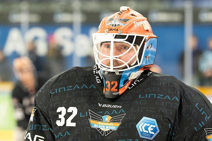 Tormann Rasmus Tirronen (Steinbach Black Wings Linz) Steinbach Black Wings Linz vs Bemer Pioneers Vorarlberg, Linz AG Eisarena 