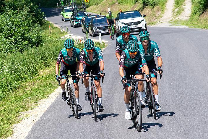 Lukas Pöstlberger (AUT, Bora - Hansgrohe) an der Spitze der Ausreisser, Herren Elite, U23, Österreichische Meisterschaft Strasse, ÖSTM Gratwein-Straßengel