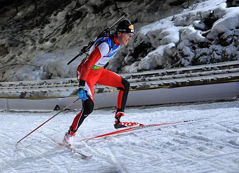 #1-2 Friedrich Pinter, der 2. Laeufer fuer Team Austria.