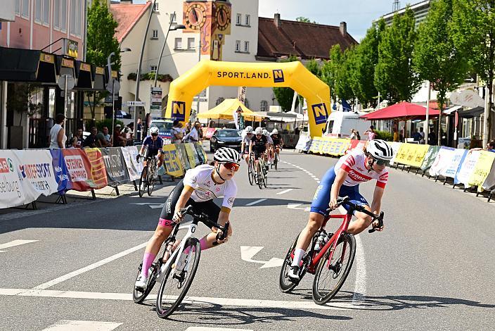 Elisa Winter (AUT, Union Raiffeisen Radteam Tirol), Petra Zsanko (HUN, Arbö Rapso Knittelfeld) 52. Erlauftaler Radsporttage Damen, Road Cycling League Austria