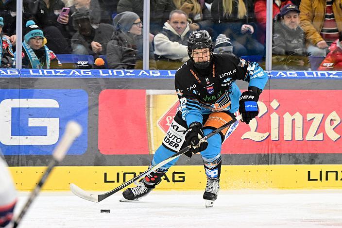 Jonathan Oschgan (Steinbach Black Wings Linz) 34. Runde ICE, Steinbach Black Wings Linz vs Hydro Fehervar AV 19, Linz AG Eisarena 