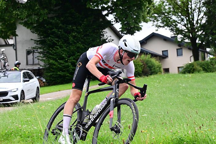 Bester Österreicher Michael Hettegger (AUT, LRV Oberösterreich),  50. OÖ Junioren Rundfahrt, 3. Etappe Bad Wimsbach Strass im Attergau