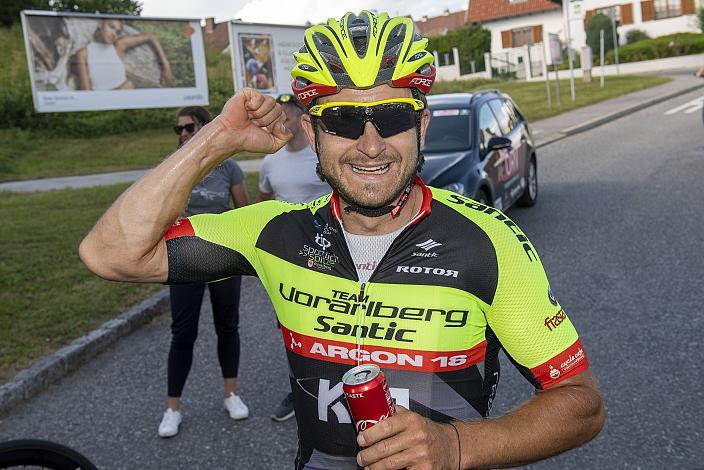 2. Platz für Daniel Federspiel (AUT, Team Vorarlberg Santic) ÖSTM Strasse Mattersburg, Österreichische Staatsmeisterschaft U23, Elite Damen und Herren