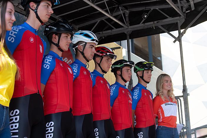 Team Serbien 46. Int. Keine Sorgen,  Junioren Rundfahrt UCI Kat. MJ 2.1, 1. Etappe Haid/Ansfelden - Marchtrenk