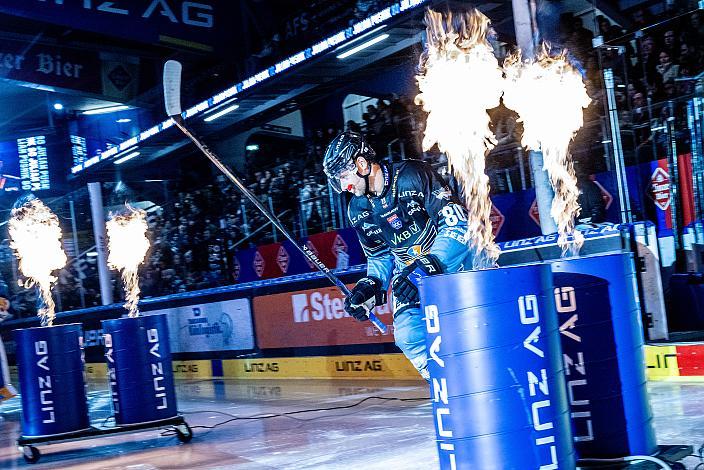 Julian Pusnik (Steinbach Black Wings Linz), 27. Runde ICE, Steinbach Black Wings Linz vs Pioneers Vorarlberg, Linz AG Eisarena 