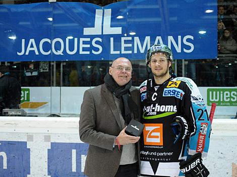 Philipp Lukas, Linz Spieler des Abends, EHC Liwest Black Wings Linz vs. UPC Vienna Capitals, 7. Viertelfinale