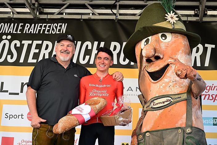 Im Roten Trikot des Besten Österreichers Martin Messner (AUT, WSA KTM Graz),  2. Etappe Eferding - Reichersberg, Oberösterreich Rundfahrt