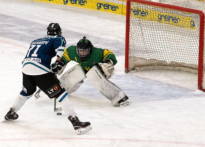 Roman Vakhabov (Eishockey Akademie Oberösterreich) Eishockey Akademie Oberösterreich vs EHC LustenauU16 Meisterschaft Oesterreich, U16 Nachwuchsliga, Eishockey,  