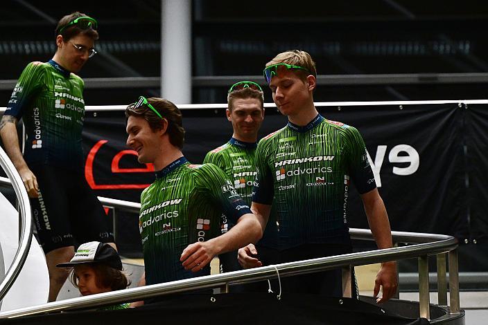 David Paumann (AUT, Hrinkow Advarics), Valentin Poschacher (AUT, Hrinkow Advarics), Jaka Primozic (SLO, Hrinkow Advarics), Jakob Reiter (AUT, Hrinkow Advarics), Teampräsentation, Steyr, Team Hrinkow Advarics Cycleang, UCI Continental Team, 