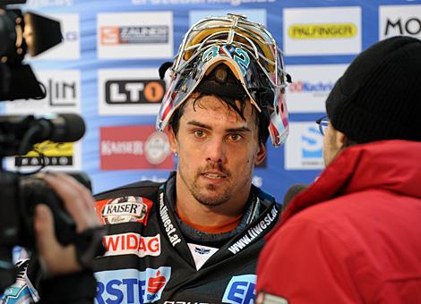 Tormann Alex Westlund Liwest Black Wings Linz vs. EC Red Bull Salzburg