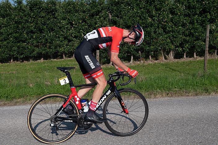 David Paumann (AUT, Team Österreich) 46. Int. Keine Sorgen,  Junioren Rundfahrt UCI Kat. MJ 2.1, 1. Etappe Haid/Ansfelden - Marchtrenk