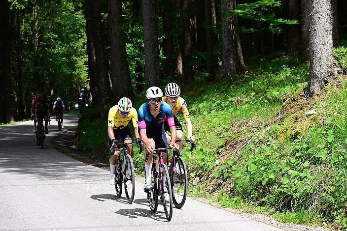 Anstieg zur Höss, Edgar David Cadena (MEX, Petrolike),  Mattia Gaffuri (ITA, Swatt Club), Jannis Peter (GER, Team Vorarlberg), 4. Etappe St.Florian /Asten - Hinterstoder/Höss 15. Int. Raiffeisen OÖ-Radrundfahrt UCI Kat. 2.2