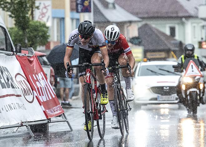  2. Platz Maximilian Schmidbauer (AUT, Team Ã–sterreich), Sieger Georg Steinhauser (GER, Deutschland) 2. Etappe Rohrbach - Rohrbach, OberÃ¶sterreich Junioren Rundfahrt