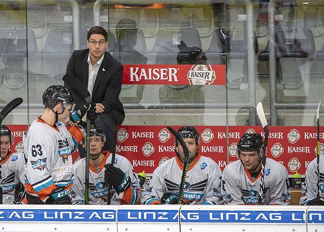 Head-Coach Pierre Beaulieu (Black Wings Linz 1992) Black Wings Linz,  Eishockey, Testspiel