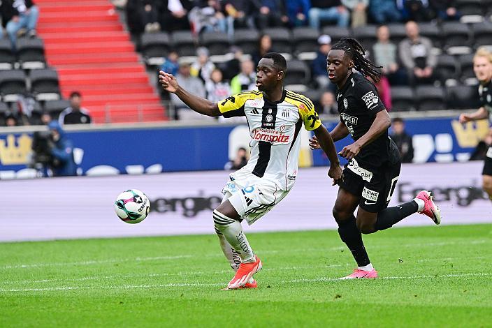 Ismaila Coulibaly (LASK), Seedy Jatta (SK Puntigamer Sturm Graz), Fussball LASK vs Sturm Graz , Bundesliga Meitserrunde, 2025 - 2026