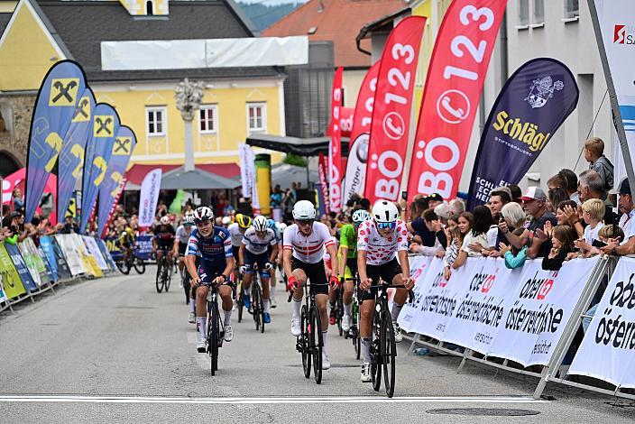 Im Bergtrikot Tobias Gren (DEN, Team Kvickly Odder Junior), 50. OÖ Junioren Rundfahrt, 2. Etappe Sarleinsbach - Sarleinsbach