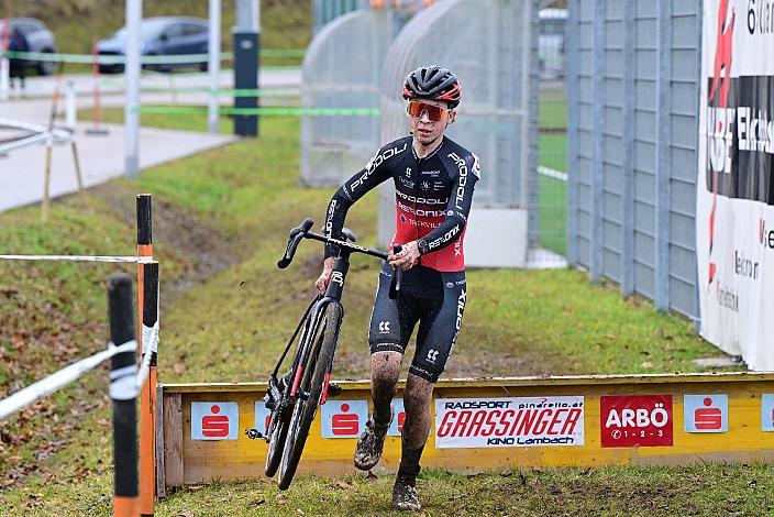 Karel Dvoracek (CZE, Prodoloi Racing Team)  Junioren, Juniorinnen, 4.Radquerfeldein GP um das Sportzentrum Gunskirchen, Rad Cyclo Cross,