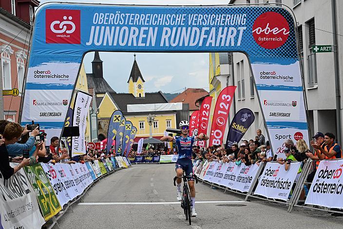 Etappensieger Maksymilian Matyasik (POL, Soudal Quick-Step U19),  50. OÖ Junioren Rundfahrt, 2. Etappe Sarleinsbach - Sarleinsbach