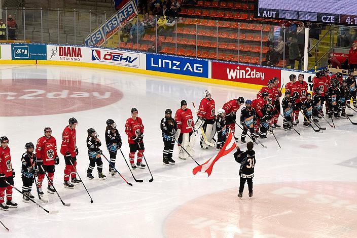 Österreich vs Tschechische Republik, Eishockey Nationalteam, Testspiel Linz, Oberösterreich 