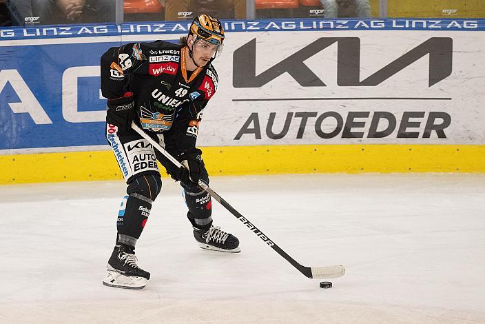 Graham Knott (Steinbach Black Wings Linz) Steinbach Black Wings Linz vs Hydro Fehervar AV 19, 20. Runde ICE Hockey League, Steinbach Black Wings Linz, Linz AG Eisarena 