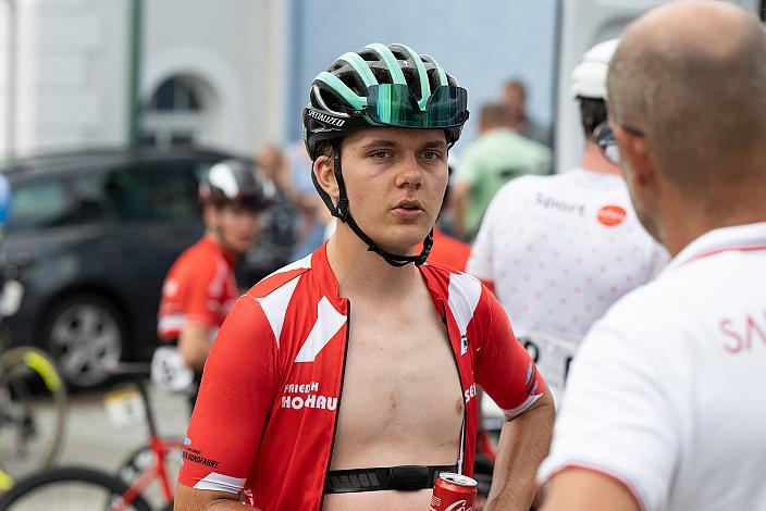 Im roten Trikot des besten Österreichers Benjamin Eckerstorfer (AUT, Team Österreich), Rohrbach - Rohrbach, Int. "Keine Sorgen" Junioren Rundfahrt UCI Kat. 2.1 MJ