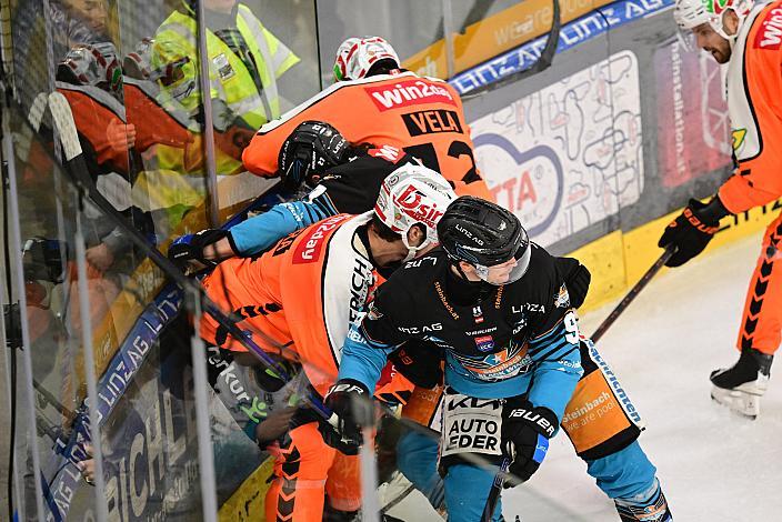 Emilio Romig (Steinbach Black Wings Linz), 52. Runde ICE, Steinbach Black Wings Linz vs Graz 99ers, Linz AG Eisarena 