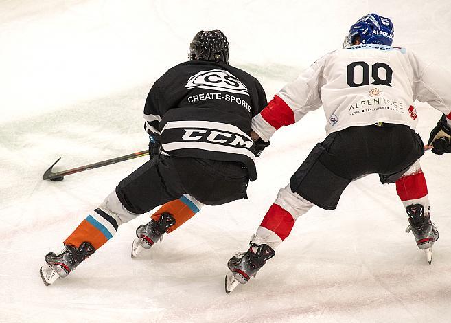 Juha-Pekka Hytönen (Black Wings 1992), Jan Lattner (HC TWK Innsbruck  Die Haie) Black Wings Linz vs HC Innsbruck „die Haie“,  Eishockey, Testspiel