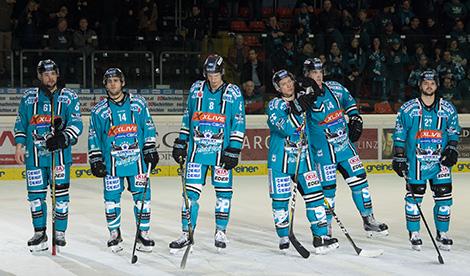 Die Linzer geschlagen,  EHC Liwest Black Wings Linz vs Vienna Capitals