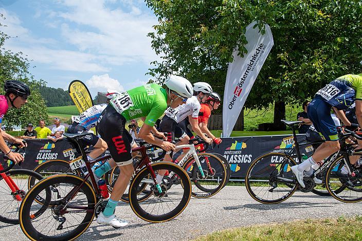 Im Grünen Punktetrikot Viggo Moore (USA, Lux/CTS p/b Specialized), Bad Wimsbach - Strass im Attergau, Int. "Keine Sorgen" Junioren Rundfahrt UCI Kat. 2.1 MJ