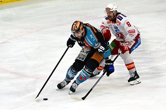Graham Knott (Steinbach Black Wings Linz), Nicholas Eric Petersen (EC KAC) Semifinale 6, Win2Day ICE Hockey League, 2. Semifinale, Steinbach Black Wings Linz vs EC KAC,  Linz AG Eisarena 