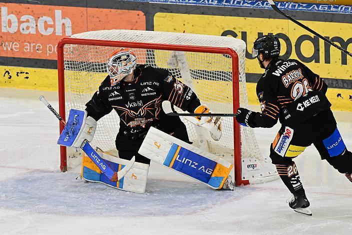 Tormann Rasmus Tirronen (Steinbach Black Wings Linz) 16. Runde ICE, Steinbach Black Wings Linz vs Vienna Capitals, Linz AG Eisarena