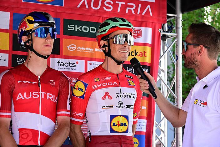  Gesamtführender im Lidl Trikot Gregor Mühlberger (AUT, Austria), 3. Etappe von Lienz nach St. Johann Alpendorf, 188km, Tour of Austria